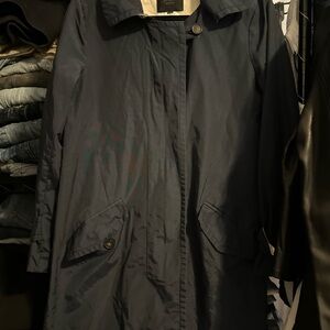 J. Crew Dark Blue Trench Coat